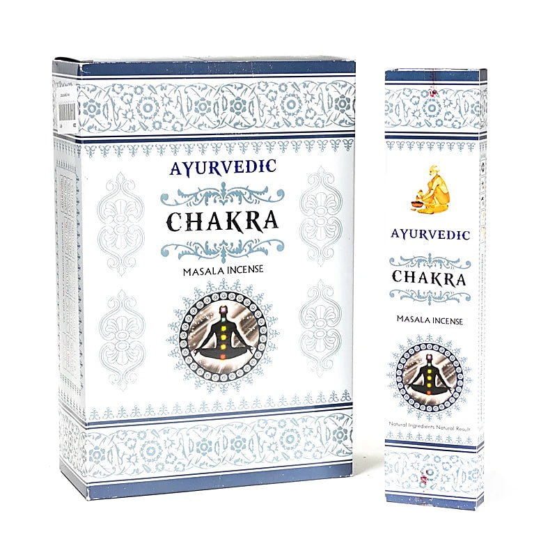 Αρωματικό Στικ Ayurvedic Masala Chakra 10 g 15 Στικ Χρόνος καύσης: ± 60 λεπτά ανά Στικ - mykarma.gr