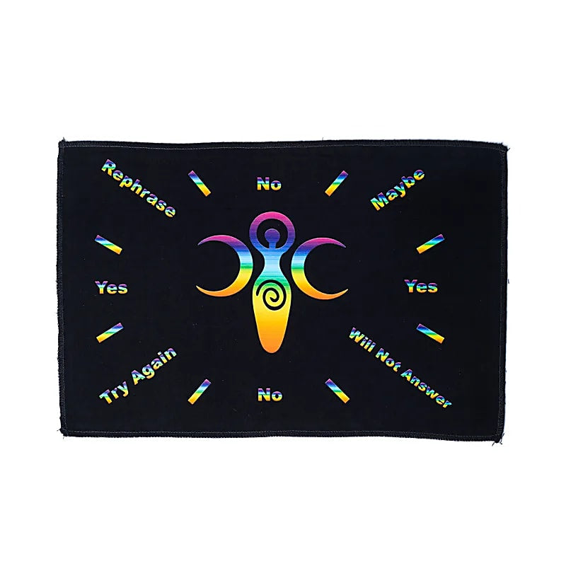 Pendulum Mat “Triple Goddess” - Χάρτης Μαντείας για Εκκρεμές Διαστάσεις : 20 x33 εκ - mykarma.gr