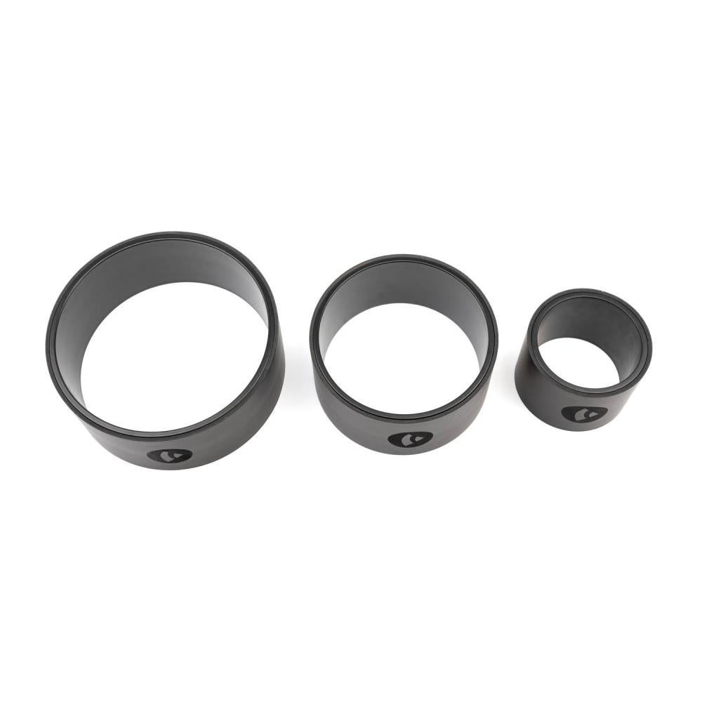 Bodhi - Set με 3 Yoga Wheel Samsara PU Rubber Black-Τροχοί Γιόγκα Block σε 3 μεγέθη 15 x 33 cm,25 x 13 cm,33 x 13 cm - mykarma.gr