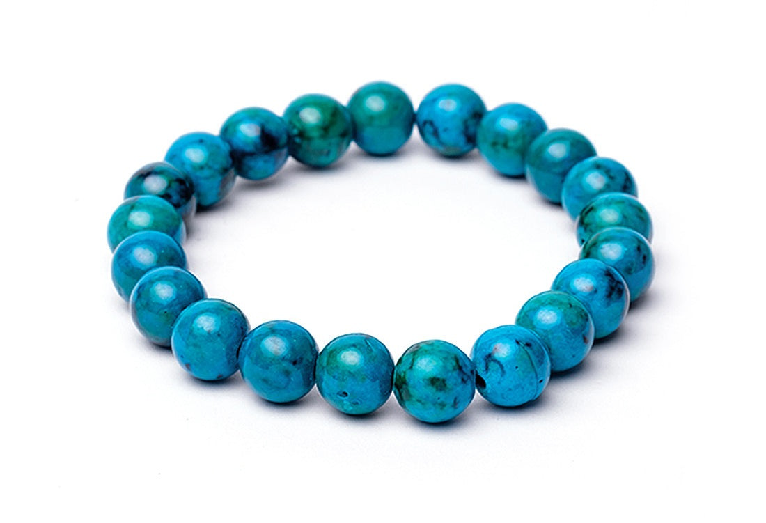 Βραχιόλι από African Τυρκουάζ (Turquoise) - ελαστικό Χάντρες: 6 mm