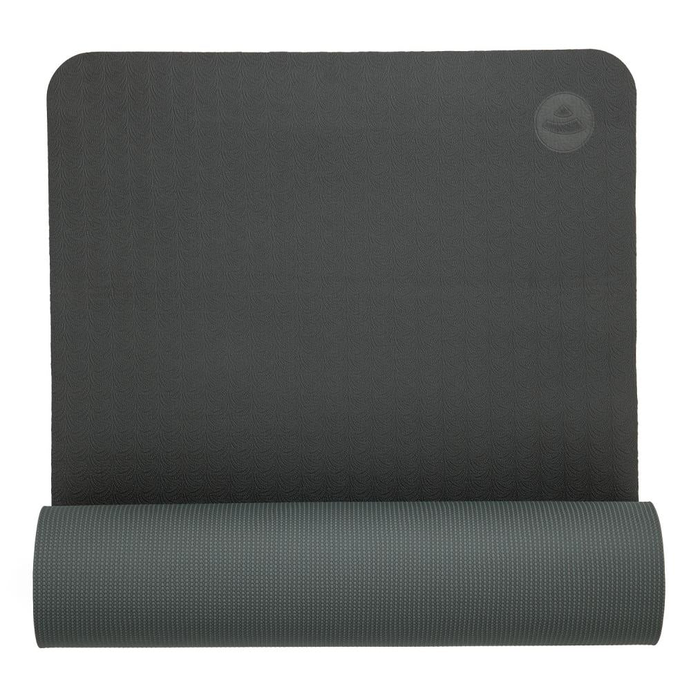 Bodhi Στρώμα για Yoga & Pilates - TPE Lotus Pro - black/silver grey 183 x 60 cm, 6 mm - mykarma.gr