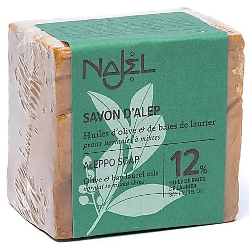 Χειροποίητο Φυσικό Σαπούνι Χαλεπίου Aleppo με δαφνέλαιο 12% 180g - mykarma.gr