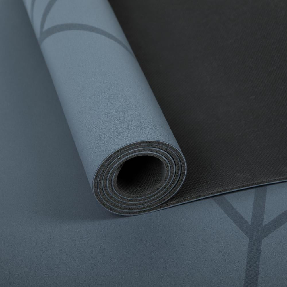 Bodhi - Στρώμα Yoga από φυσικό καουτσούκ & PU με Tribalign - blue (matte) 185 x 66 cm 4 mm 2,5 kg - mykarma.gr