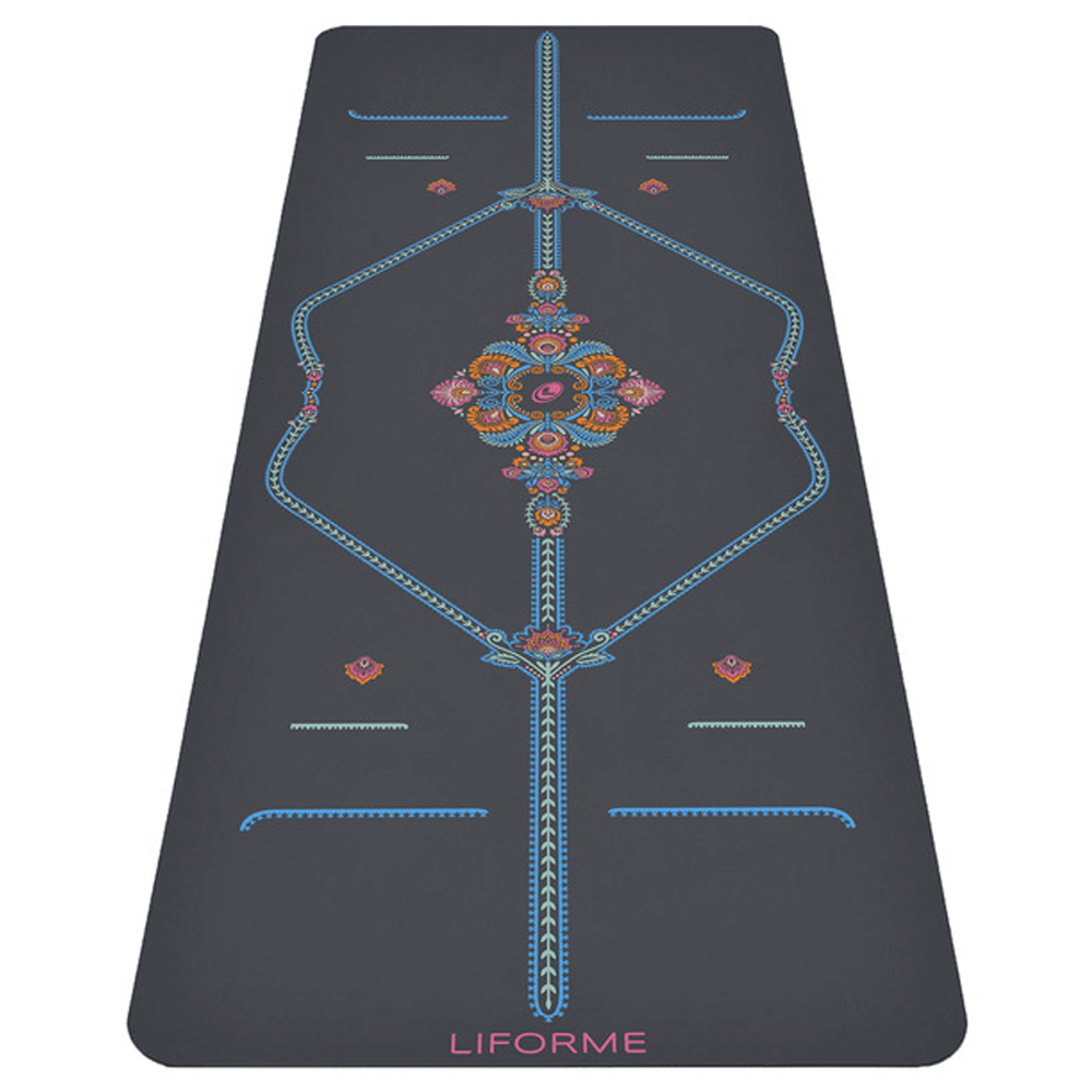 Liforme Yoga Mat Mindful Garden | Στρώμα Mindful Garden + τσάντα ΔΩΡΟ Βάρος 2.5kg Διαστάσεις 185cm x 68cm Πάχος 4.2mm - mykarma.gr