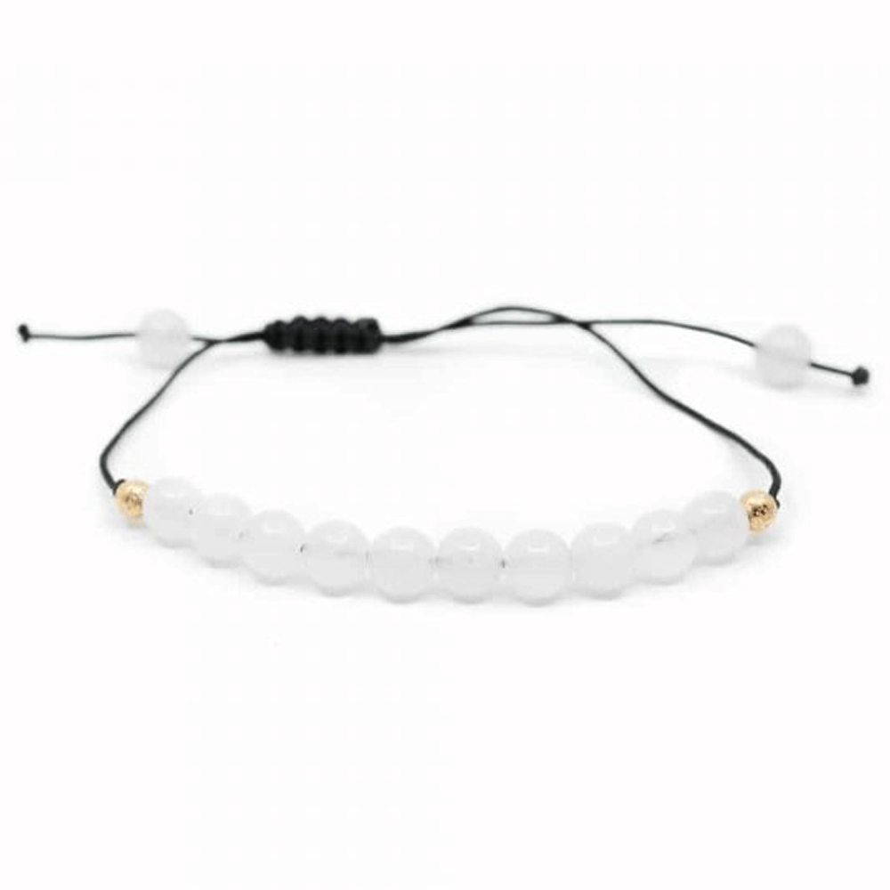 Βραχιόλι με Ημιπολύτιμους Λίθους & Ρυθμιζόμενο Κορδόνι Χάντρες: 0,6 mm - mykarma.gr