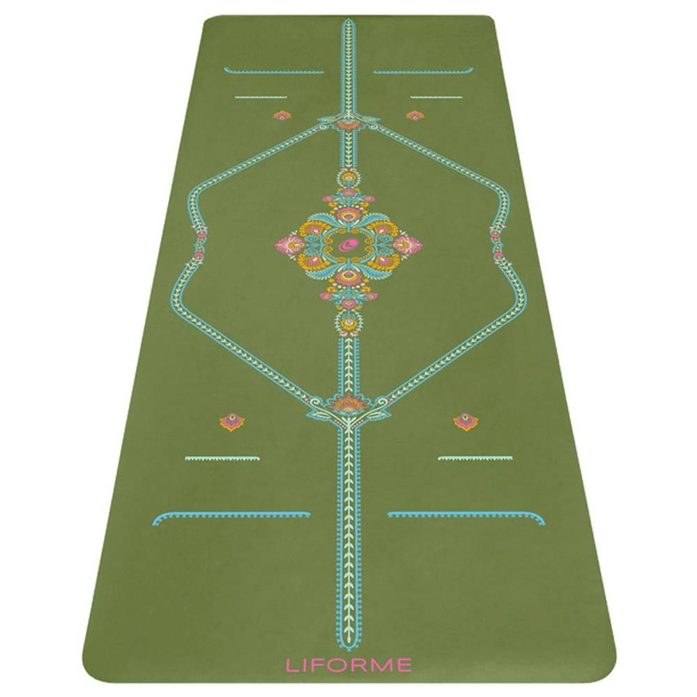 Liforme Yoga Mat Mindful Garden | Στρώμα Mindful Garden + τσάντα ΔΩΡΟ Βάρος 2.5kg Διαστάσεις 185cm x 68cm Πάχος 4.2mm - mykarma.gr