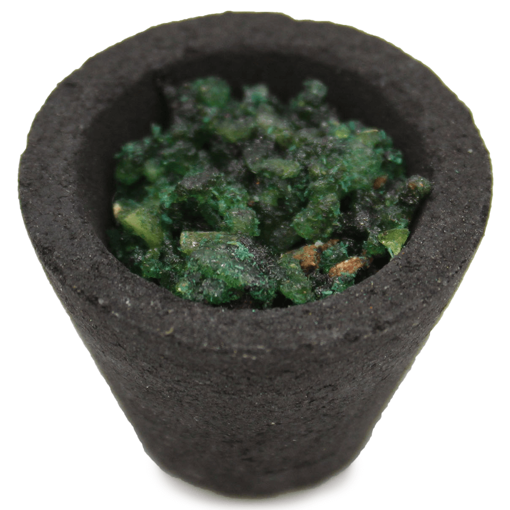 Καθαρίστε το χώρο σας! Θυμίαμα 2 σε 1 Μικρό κυπελλάκι από κάρβουνο με ρητίνη Λευκό Φασκόμηλο (White Sage) - έτοιμο για καύση - mykarma.gr