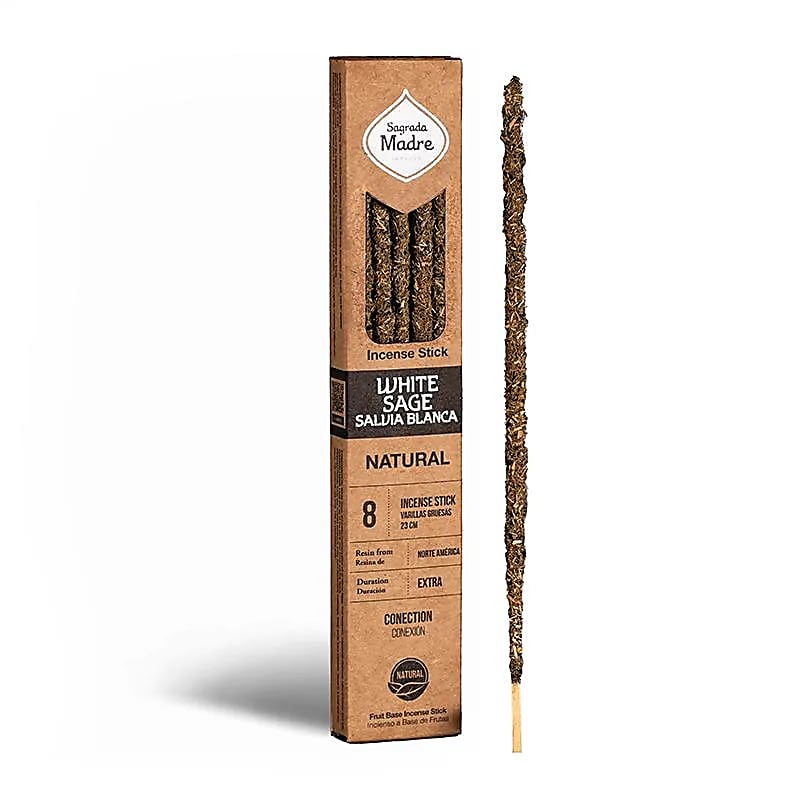 Αρωματικό Στικ - Sagrada Madre - Natural White Sage  (Λευκό Φασκόμηλο) Χρόνος καύσης ανά Στικ ±60 λεπτά Βάρος: ±30 g