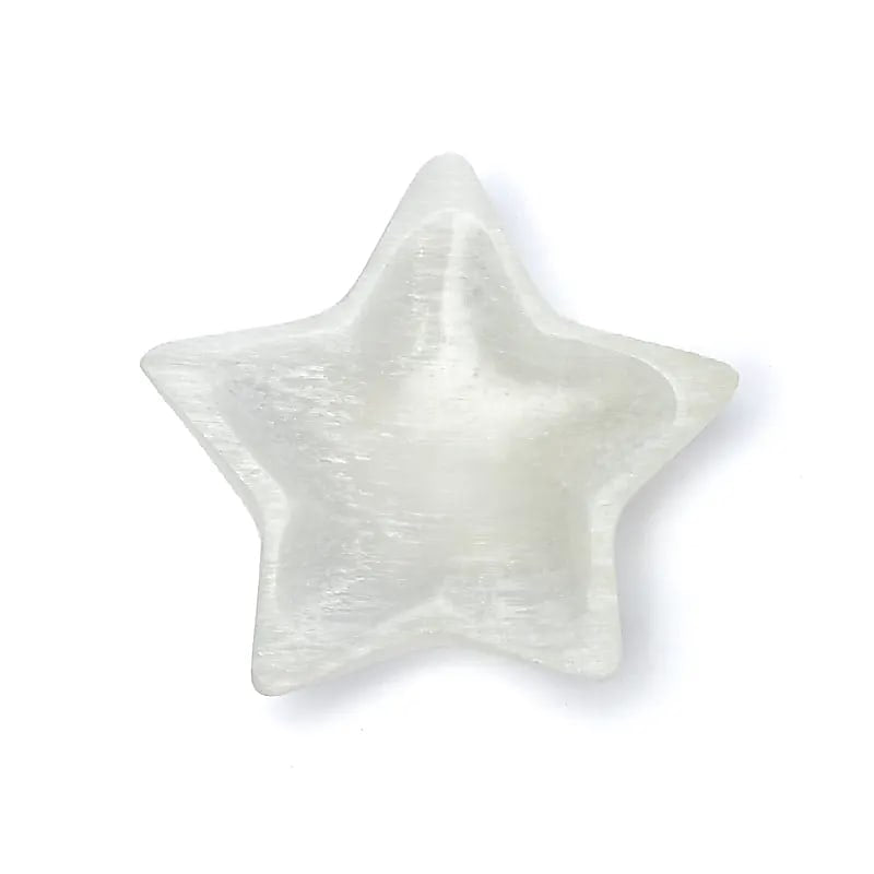 Αστεροειδές Πιατάκι από Σεληνίτη (Selenite) Διαστάσεις: ± 10 x 10 x 2 εκ
± 230 γρ - mykarma.gr