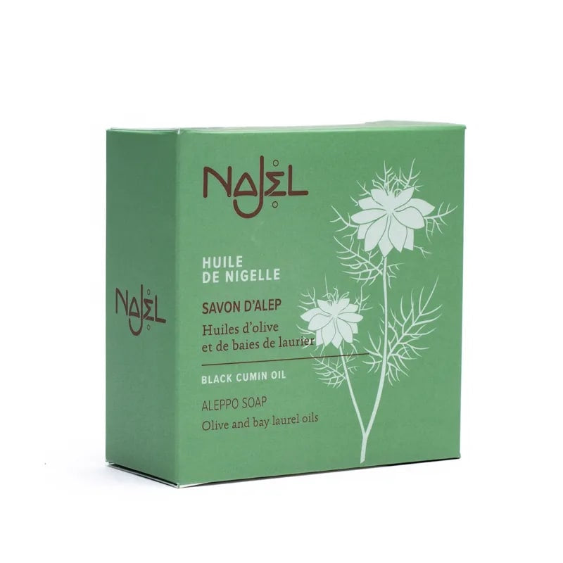Najel - Σαπούνι Χαλεπίου με Μαύρο Κύμινο / Aleppo Soap with Black Cumin Oil 100gr - mykarma.gr