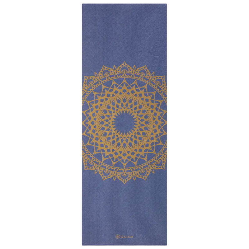 Gaiam Στρώμα Yoga Indigo Marrakesh Διαστάσεις: Μήκος: 173 εκ Πλάτος: 61 εκ Πάχος: 5 mm Βάρος: 1,5 kg