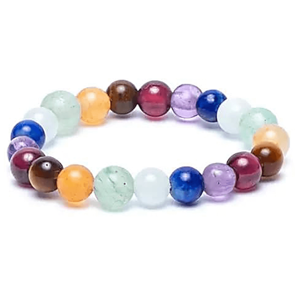 Πρωτότυπο Δαχτυλίδι (Ring) «7 Chakra» - ελαστικό Διαστάσεις: 2,5 εκ Χάντρες: ± 2mm - mykarma.gr
