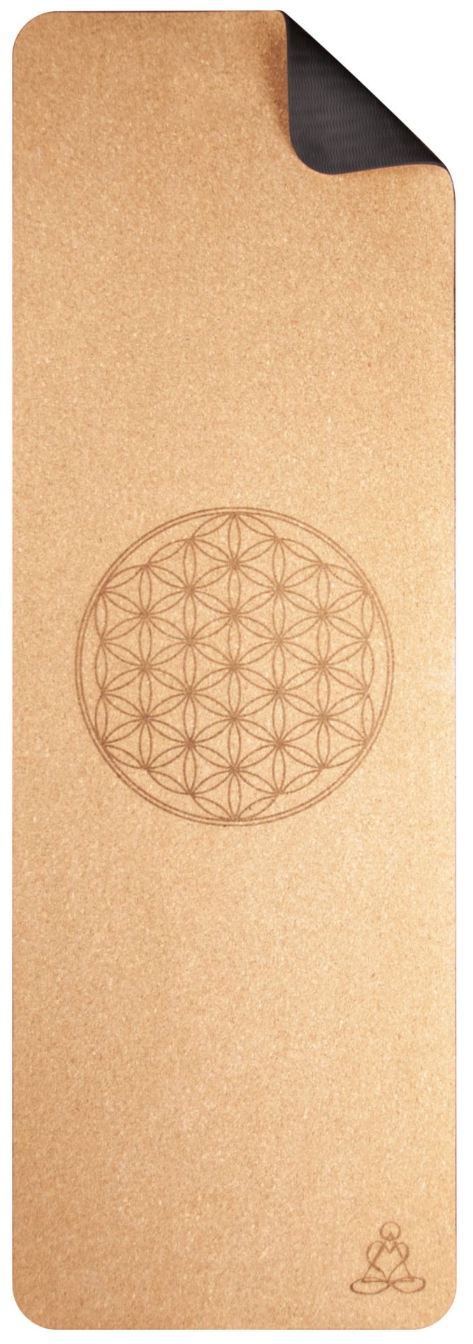 Eco Cork Mat “Flower of Life” | Φυσικό στρωμα απο Φελλό Διαστασεις: 182 cm x 61 cm x 6 mm 1,14 kg - mykarma.gr