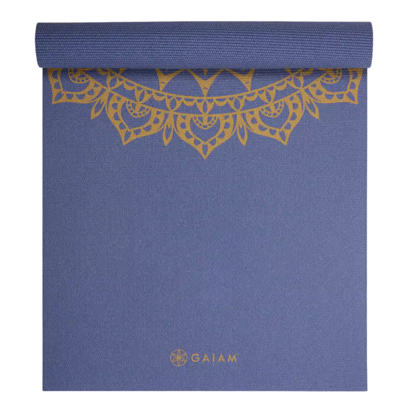 Gaiam Στρώμα Yoga Indigo Marrakesh Διαστάσεις: Μήκος: 173 εκ Πλάτος: 61 εκ Πάχος: 5 mm Βάρος: 1,5 kg