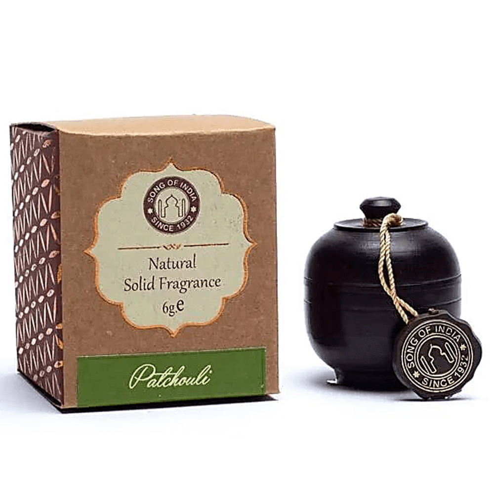 Φυσικά Αρώματα - Φυσικό Άρωμα σε Κρέμα - Πατσουλί (Patchouli) σε βάζο από Ροδόξυλο Βάρος: 6 g - mykarma.gr
