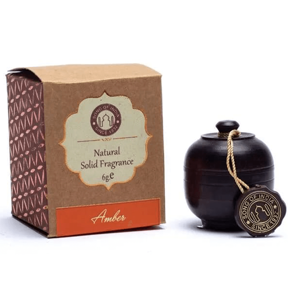 Φυσικά Αρώματα - Φυσικό Άρωμα σε Κρέμα - Κεχριμπάρι (Amber) σε βάζο από Ροδόξυλο Βάρος: 6 g - mykarma.gr