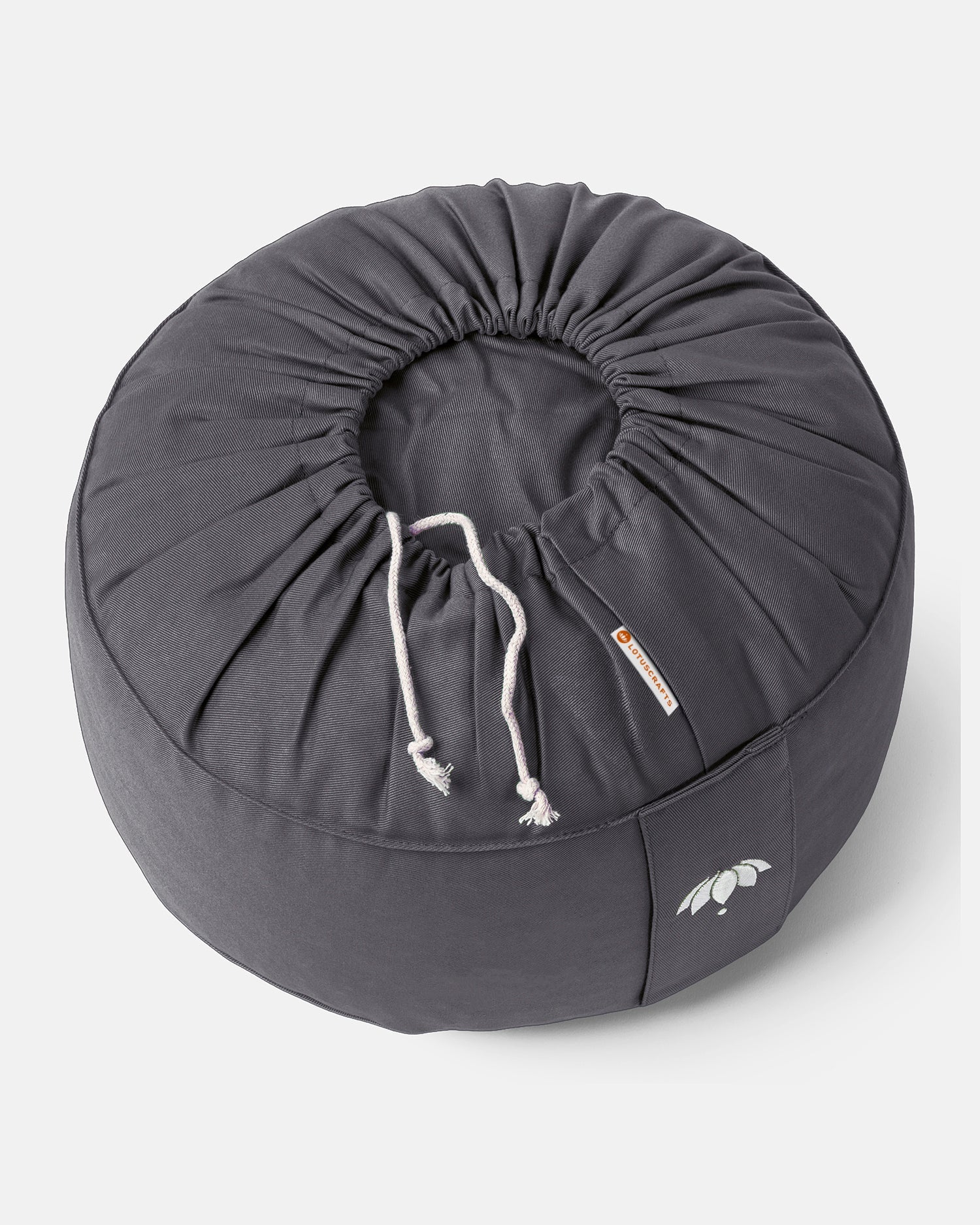 Lotuscrafts Μαξιλάρι διαλογισμού “Lotus” Large - Anthracite Διαστάσεις: 31 × 20 εκ 1,9 κιλά - mykarma.gr