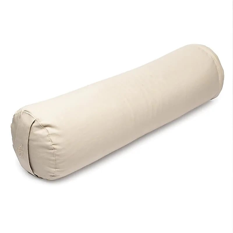 Μαξιλάρι Bolster - στρογγυλό - beige - Bio Οργανικό βαμβάκι - με φαγόπυρο Διαστάσεις: 60 × 16 εκ Βάρος: 2300 g - mykarma.gr
