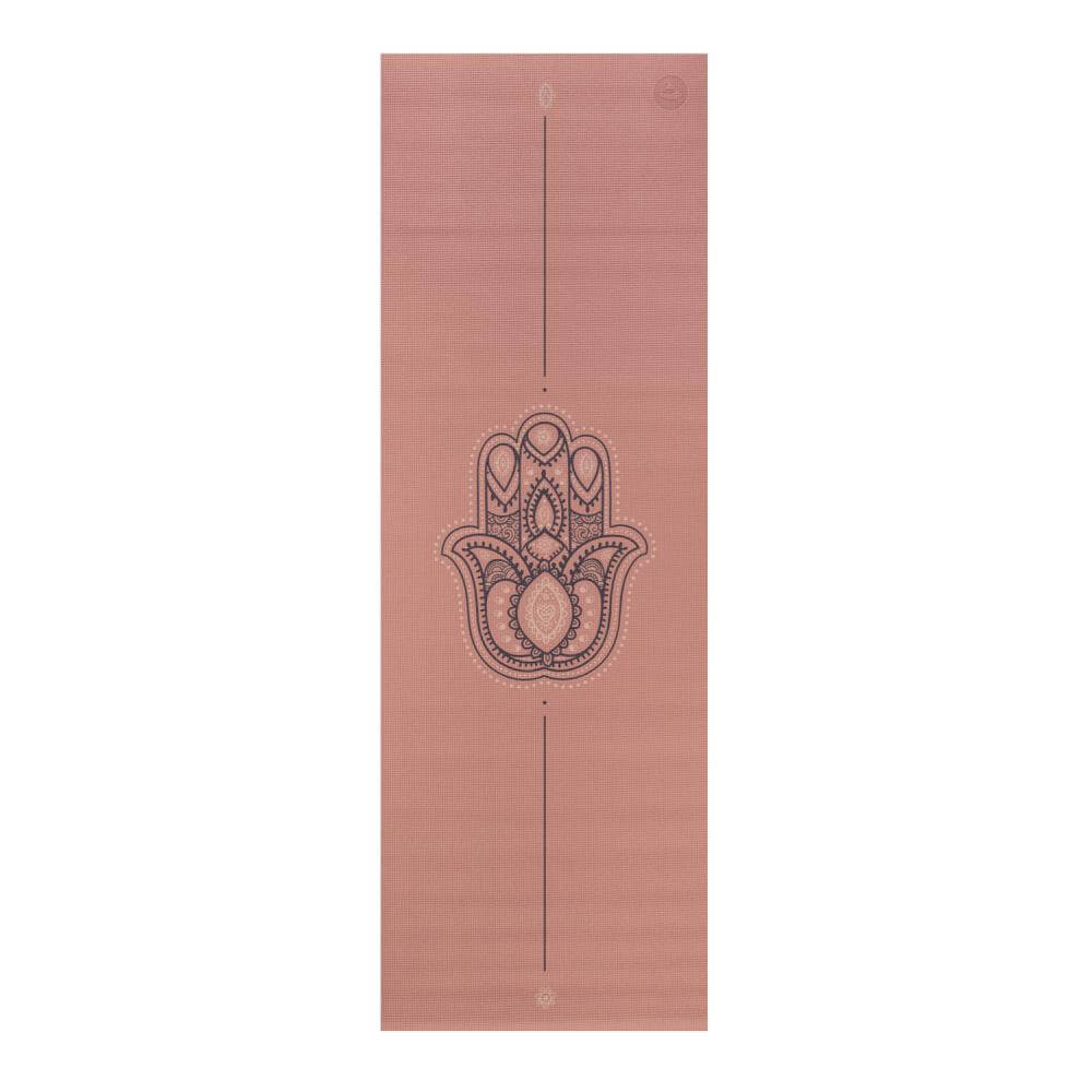 Bodhi στρώμα γιόγκα Leela με γραμμή “Hamsa” - rose tan 183 x 60 cm, 4.5 mm Βάρος: 1,4 kg