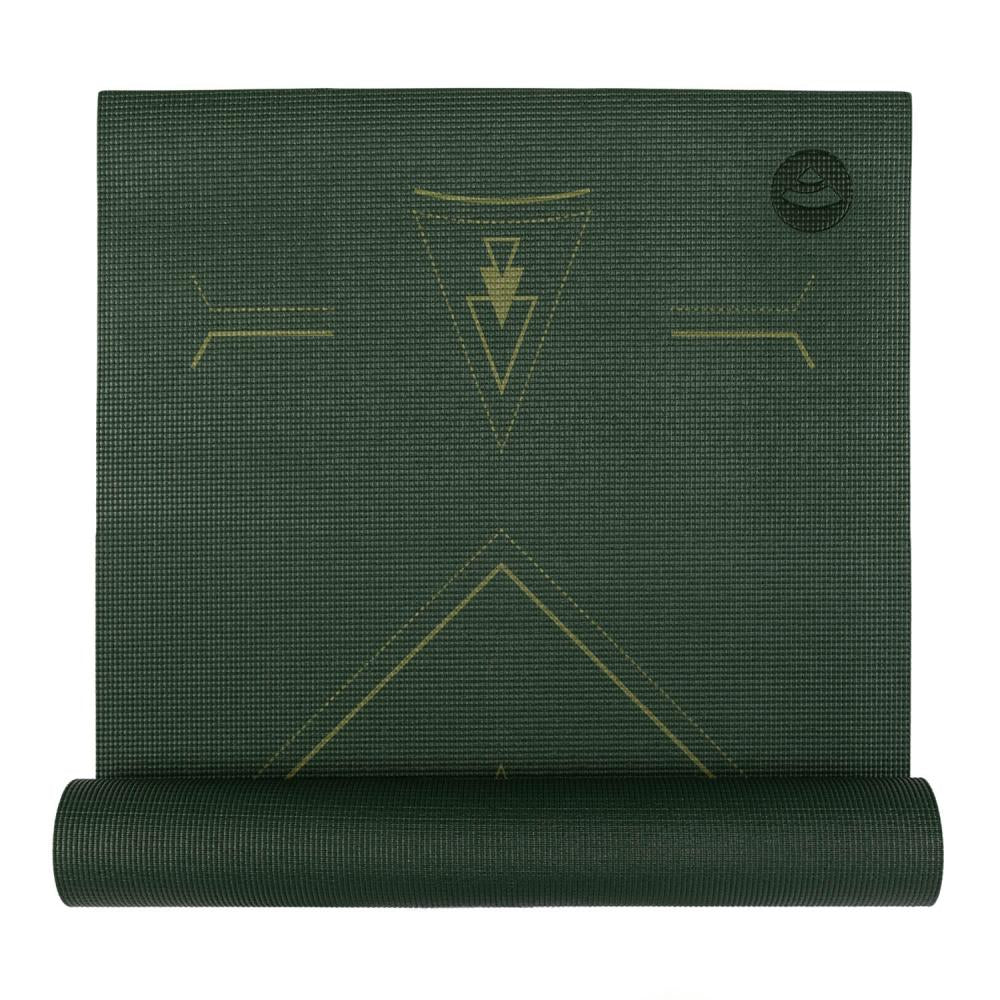 Bodhi στρώμα γιόγκα Leela “Yantralign” - forest green 183 x 60 cm, 4.5 mm Βάρος: 1,4 kg - mykarma.gr