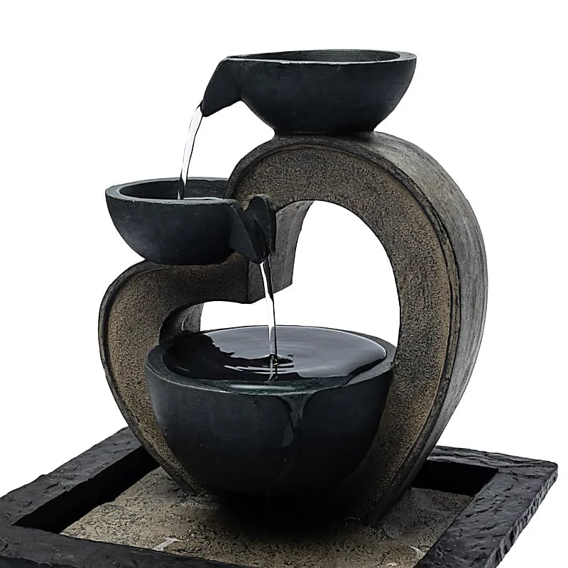 Συντριβάνι «Καρδιά» Διαστάσεις: 21 Χ 18 Χ 27 εκ - mykarma.gr