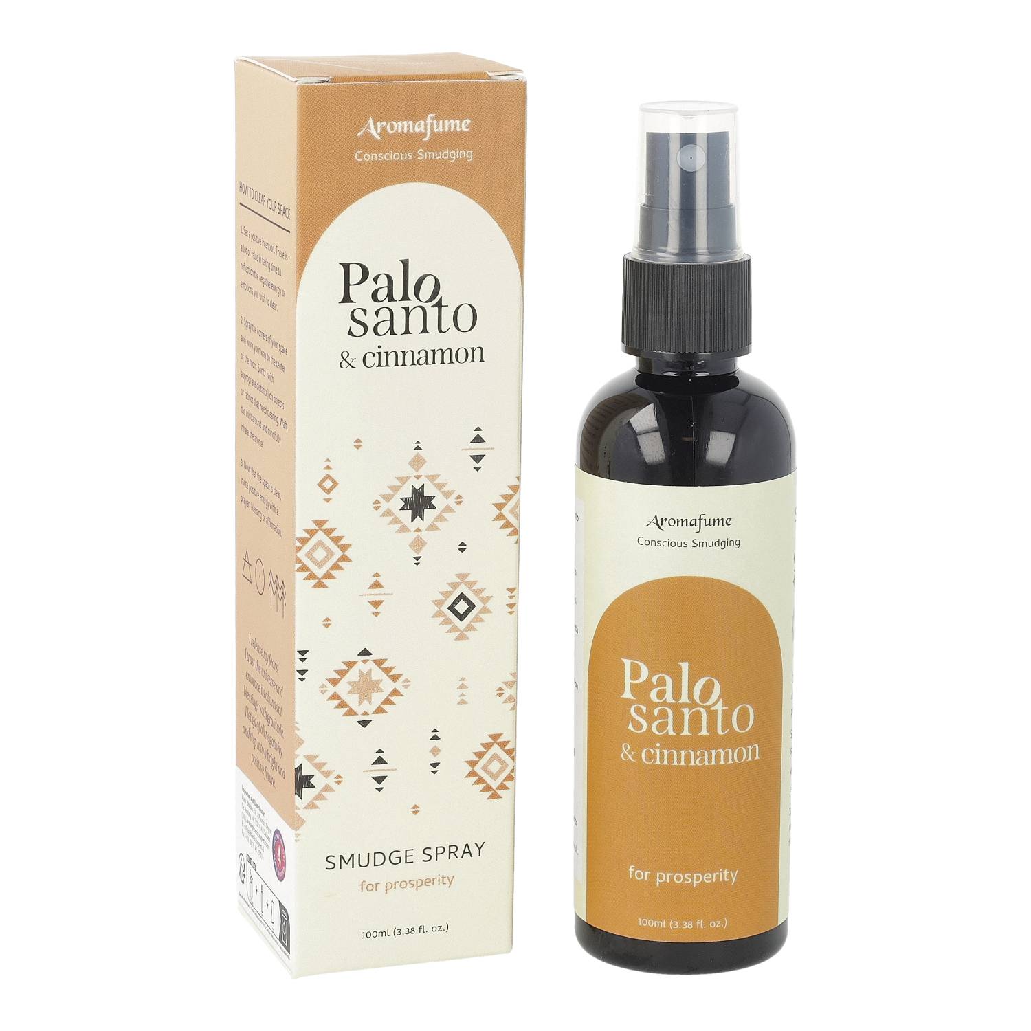 Room & Linen Spray - Φυσικό Σπρέι δωματίου “Palo Santo & Cinnamon” για Καθαρισμό Χώρου & Θετική Ενέργεια - με Αιθέριο Έλαιο Palo Santo & Κανέλα 100 ml