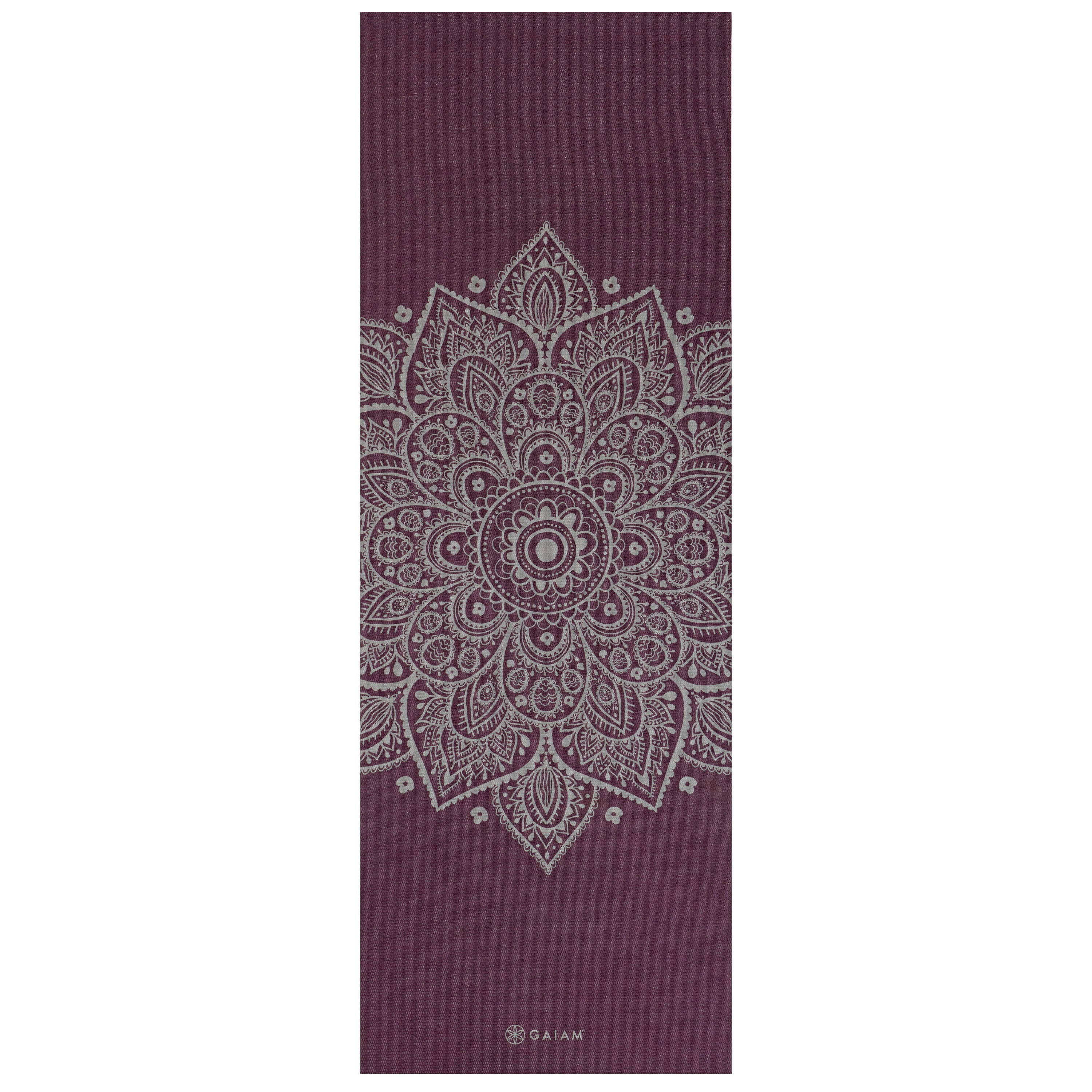 Gaiam Premium Στρώμα Yoga Plum Sundial Flower Διαστάσεις: Μήκος: 173 εκ Πλάτος: 61 εκ Πάχος: 5 mm - mykarma.gr