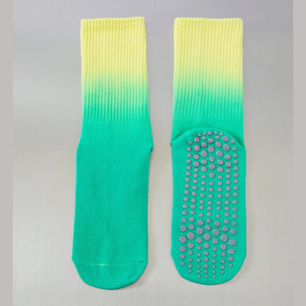 Αντιολισθητικές Ψηλές Κάλτσες - Tie-Dye Non-Slip Socks – Yoga & Pilates - ποικιλία χρωμάτων No 37-43 - mykarma.gr