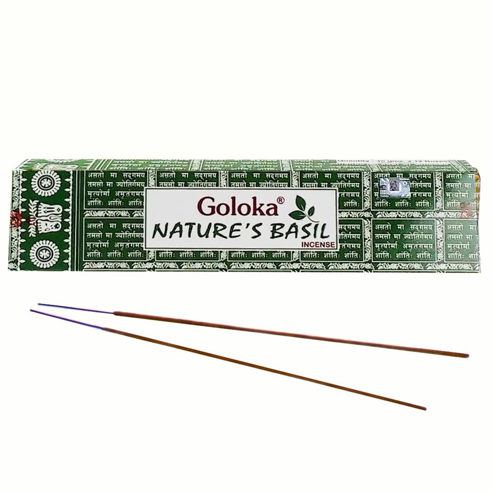 Αρωματικά Στικ Goloka - Φυσικός Βασιλικός (Nature's Basil) Βάρος: 15 g