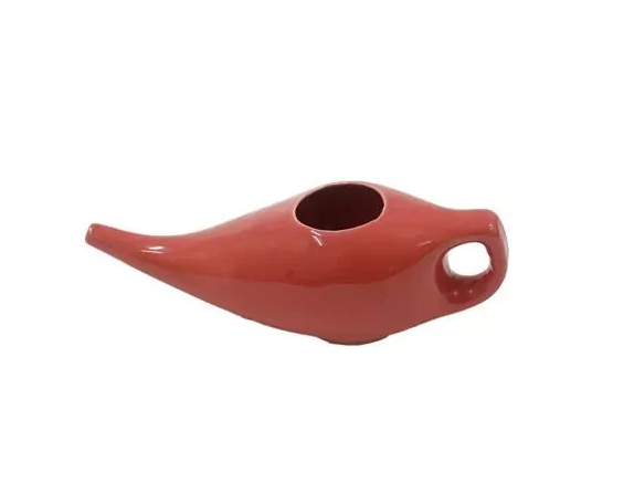 Κεραμικό Neti Pot - red - 18,5x6,5cm, 150ml
