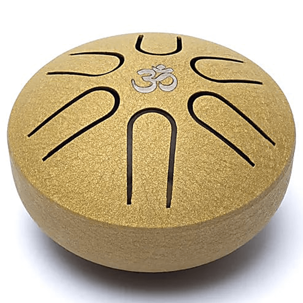 Μικρό Τύμπανο γλώσσας (Mini Tongue Drum) “Hluru” (6 notes A-major) με σφυρί Διαστάσεις: 7,5 cm 120 g - mykarma.gr