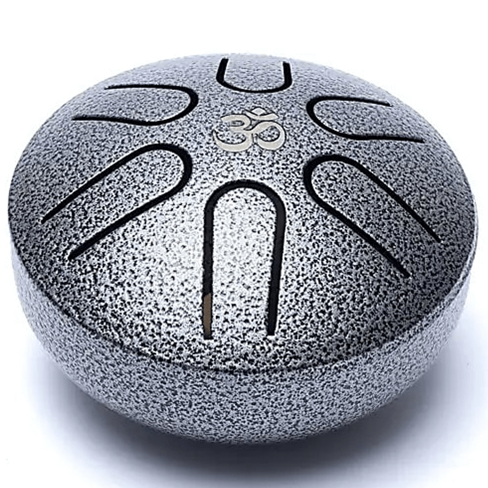 Μικρό Τύμπανο γλώσσας (Mini Tongue Drum) “Hluru” (6 notes A-minor) με σφυρί Διαστάσεις: 7,5 cm 120 g - mykarma.gr