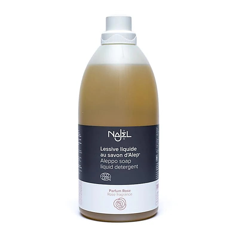 Υγρό οικολογικό απορρυπαντικό Aleppo με Ελαιόλαδο & Δαφνέλαιο - άρωμα Τριαντάφυλλο (Rose) Όγκος: 2000 ml καλύπτει ± 28 πλύσης - mykarma.gr