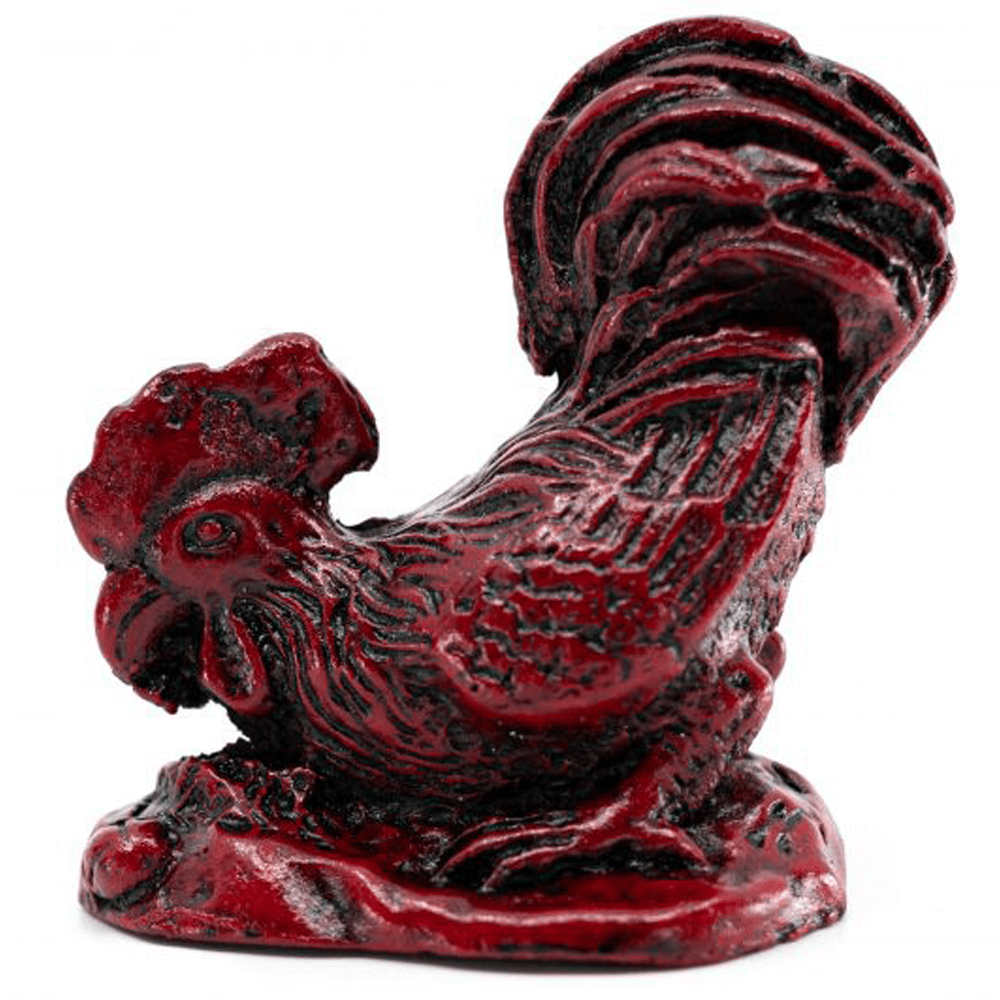 Αγαλματίδιο Feng Shui - Κινέζικο Ζωδιακό Σύμβολο - Κόκορας - χρώμα κόκκινο Διαστάσεις: 6 εκ - mykarma.gr