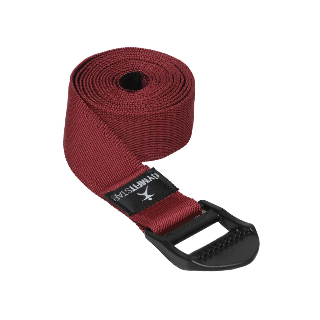 Yogistar - Yoga belt - Ιμάντας Γιόγκα - burgundy Διαστάσεις: 210 cm x 5 cm x 0,5 cm