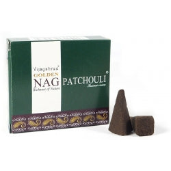 Αρωματικού Κώνοι Golden Nag Patchouli - 10 κώνοι + βάση