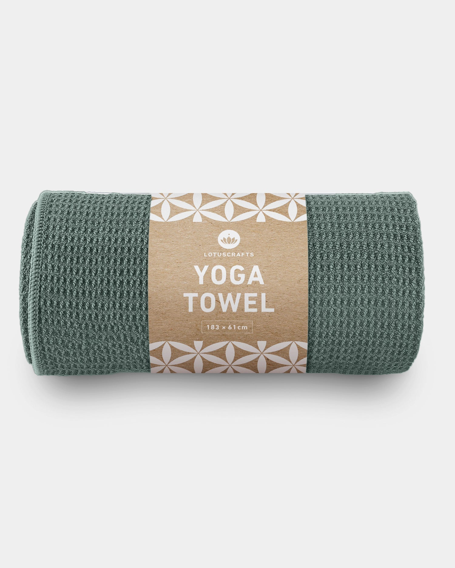 Lotuscrafts - Πετσέτα Στρώματος - Yoga Mat Towel - Balsam Green Διαστάσεις: 183cm x 61cm