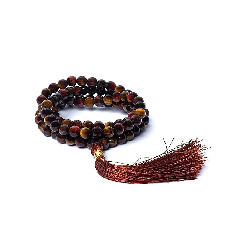 Mala Μάτι Τίγρη/Μάτι Γάτας (Tiger Eye/Cat’s Eye) - ποιότητα AA - 108 χάντρες + πουγκί Διάσταση χάντρας: 0,5 cm - mykarma.gr