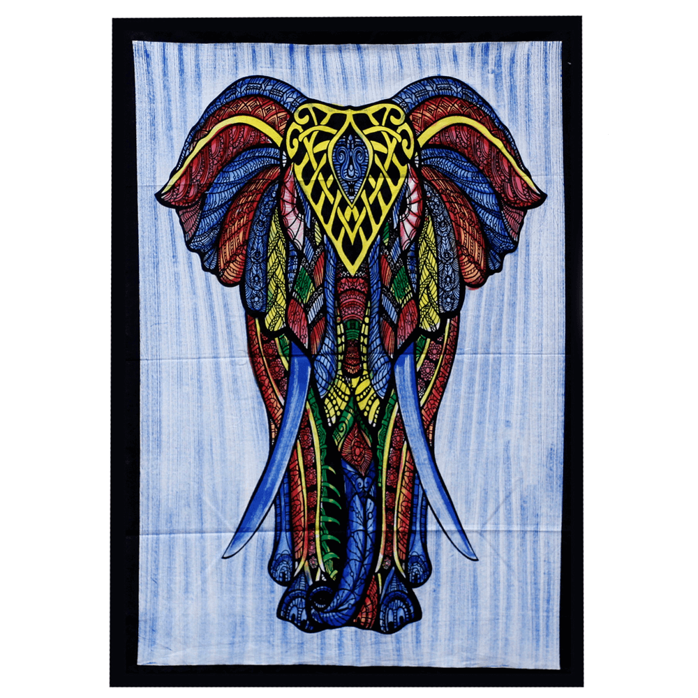 Κρεμαστά τοίχου από χειροποίητο βαμβάκι - Elephant Διαστάσεις: 115 x 75 cm - mykarma.gr