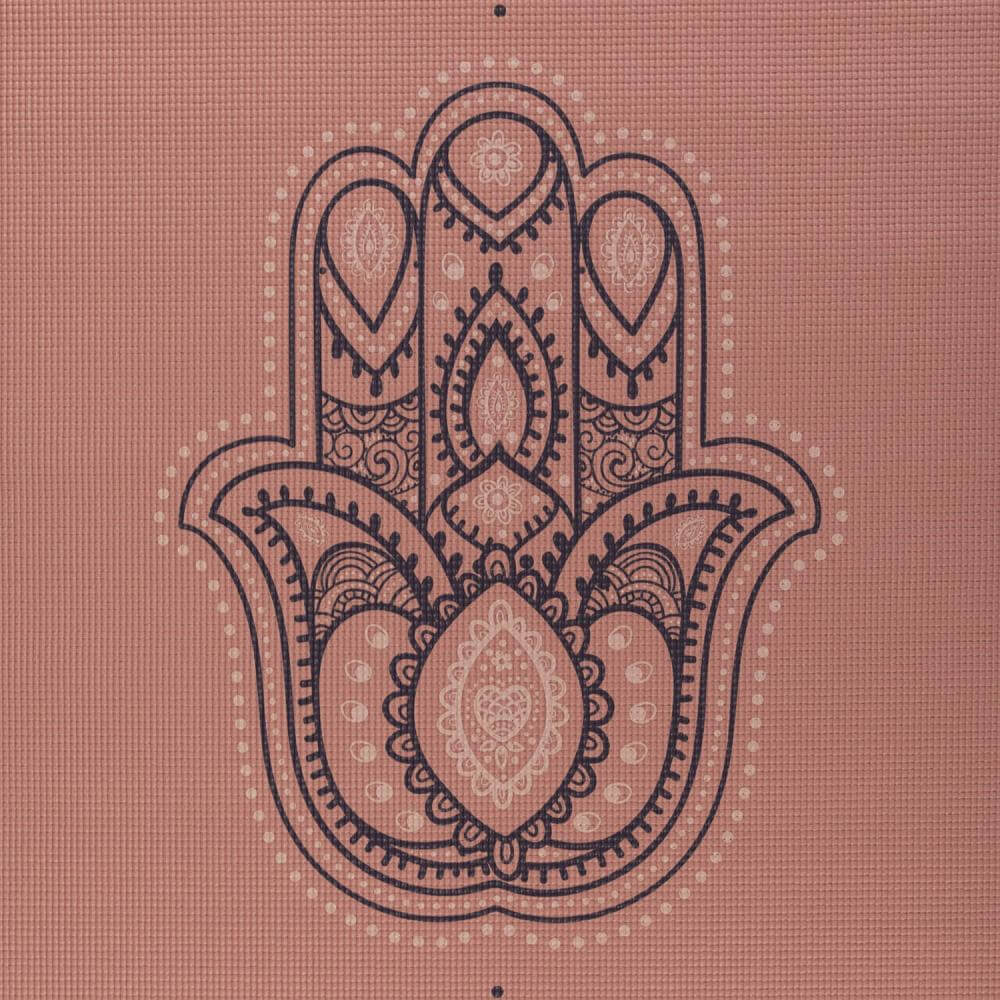 Bodhi στρώμα γιόγκα Leela με γραμμή “Hamsa” - rose tan 183 x 60 cm, 4.5 mm Βάρος: 1,4 kg