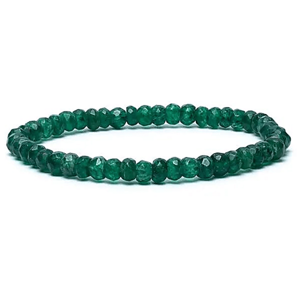 Βραχιόλι από Πράσινη Αβεντουρίνη (Green Aventurine) ΑΑ ποιότητας - ελαστικό Χάντρες ± 5 mm - mykarma.gr