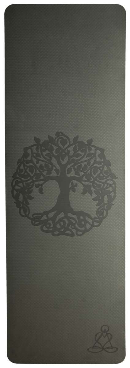 Ecofriendly Yoga Mat - Στρώμα TPE - “Tree of Life”- dark green/ light green Διαστάσεις: Μήκος: 182 εκ Πλάτος: 61 εκ Πάχος: 6 mm - mykarma.gr