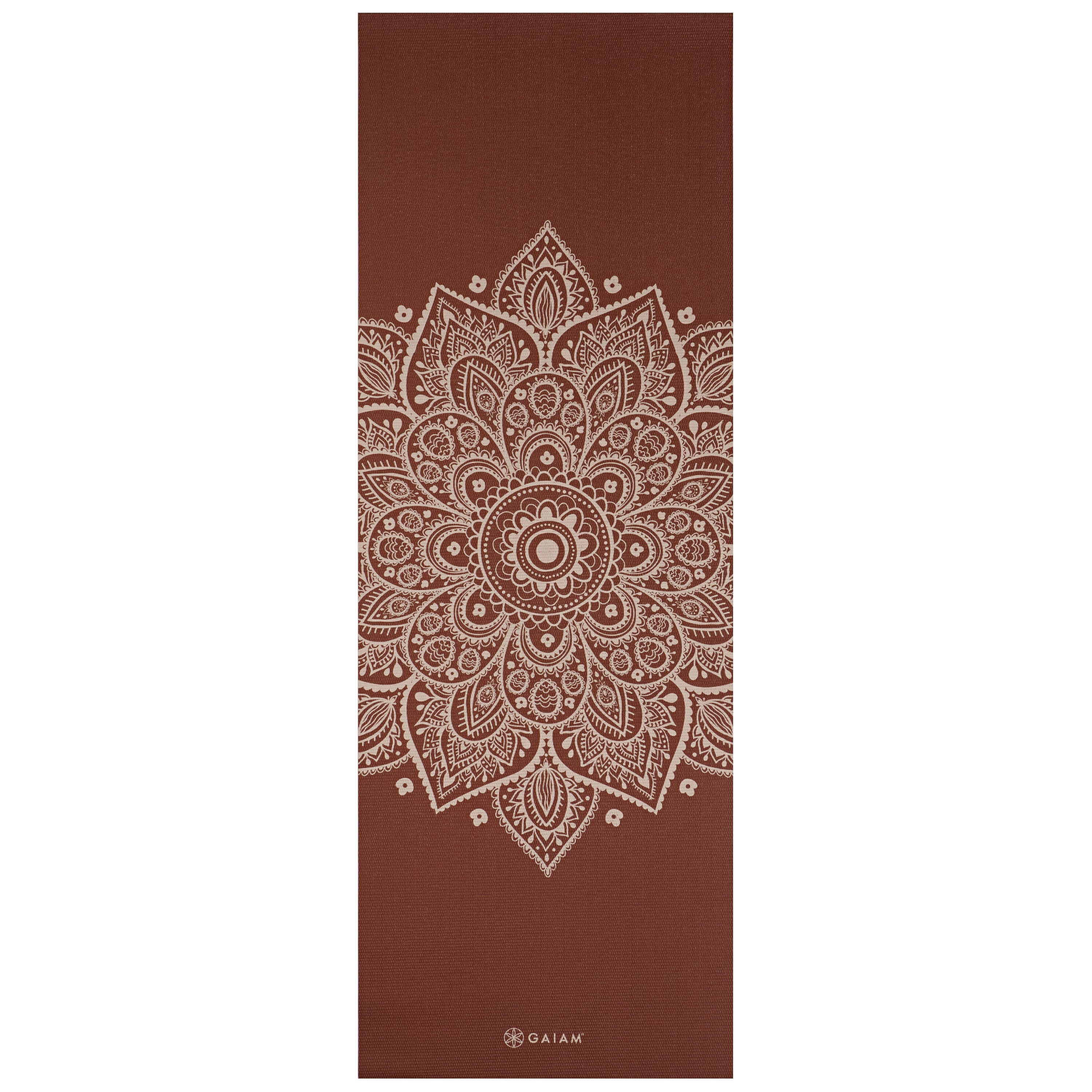 Gaiam Premium Στρώμα Yoga Rust Sundial Flower Διαστάσεις: Μήκος: 173 εκ Πλάτος: 61 εκ Πάχος: 5 mm - mykarma.gr