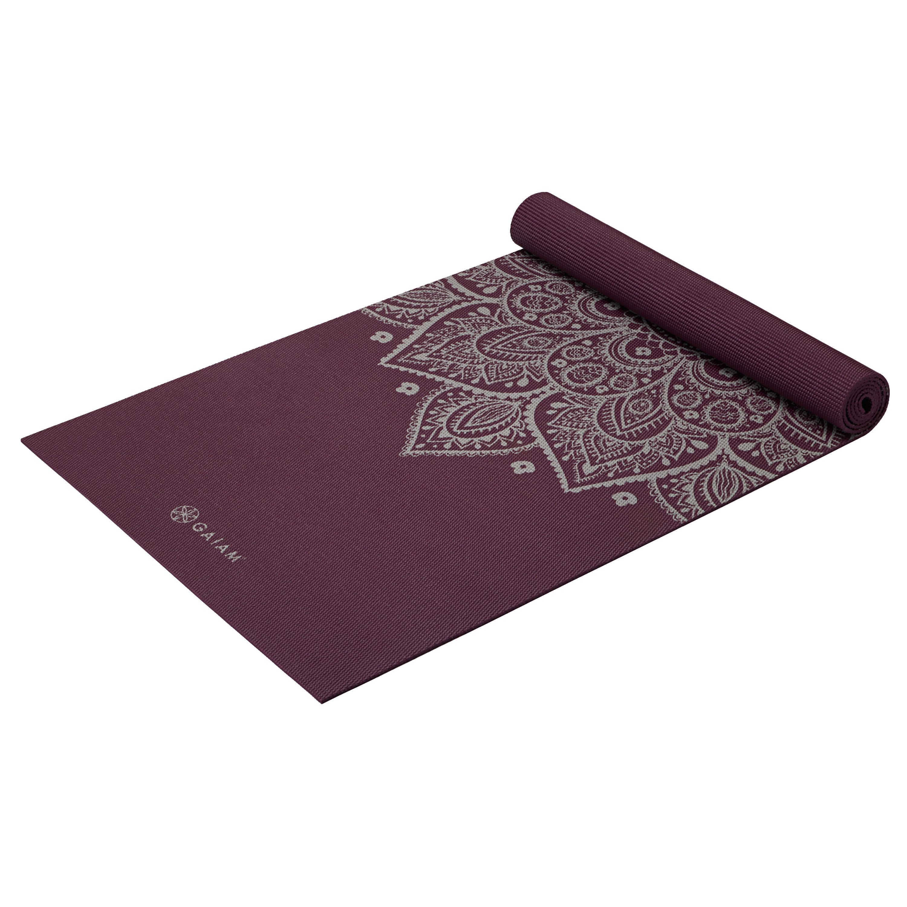 Gaiam Premium Στρώμα Yoga Plum Sundial Flower Διαστάσεις: Μήκος: 173 εκ Πλάτος: 61 εκ Πάχος: 5 mm - mykarma.gr