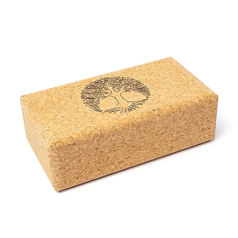 Yoga Props - Block Cork “Tree of Life” από Φελλό Διαστάσεις 23 x 12 x 7,5 cm 570 g
