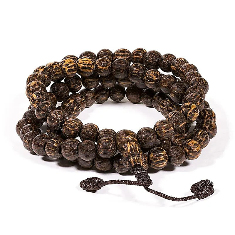 Mala Coconut (Καρύδα) 108 χάντρες Διαστάσεις χάντρας 0,7 εκ - mykarma.gr