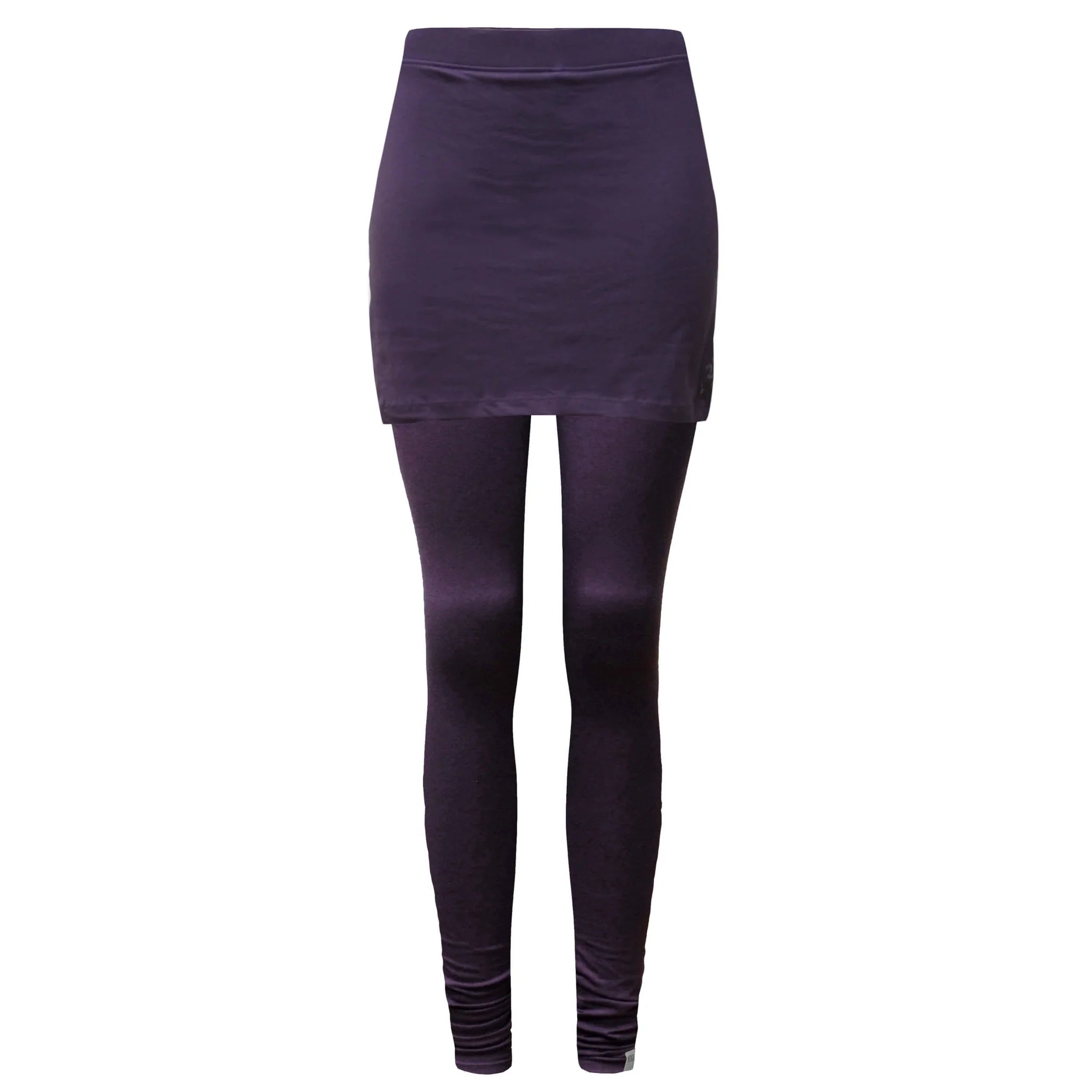 Yogistar - Γιόγκα Κολάν με Φούστα Yoga Leggings with Skirt απο Οργανικό Βαμβάκι - elderberry - Medium - mykarma.gr