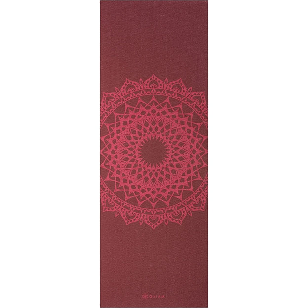 Gaiam Στρώμα Yoga Cherry Marrakesh Διαστάσεις: Μήκος: 173 εκ Πλάτος: 61 εκ Πάχος: 5 mm Βάρος: 1,5 kg