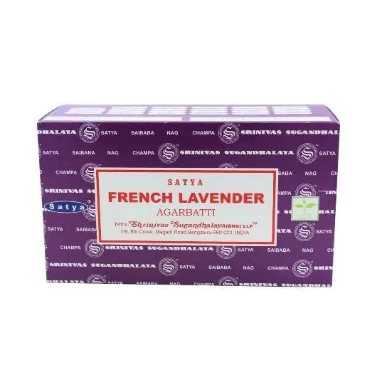 Αρωματικά Στικ - Satya Nag Champa - French Lavender (Γαλλική Λεβάντα) Βάρος: 15 g - mykarma.gr