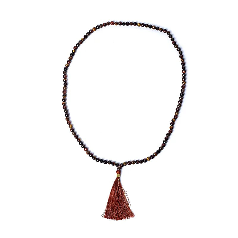 Mala Μάτι Τίγρη/Μάτι Γάτας (Tiger Eye/Cat’s Eye) - ποιότητα AA - 108 χάντρες + πουγκί Διάσταση χάντρας: 0,5 cm - mykarma.gr